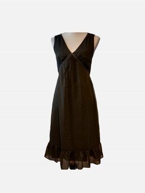 Banana Republic Black Midi Dress 8/medium